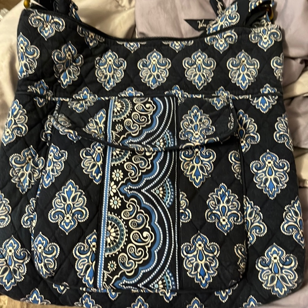 Vera Bradley Navy Print Crossbody Purse